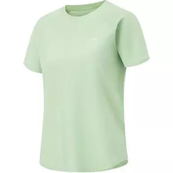 Li Ning Беговая серия Однотонная футболка с круглым вырезом Удобная Дышащая Универсальная с коротким рукавом Женские футболки ATSV366-6 S