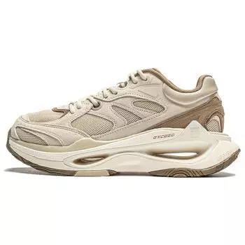 Li Ning Beyond Infinity Нескользящие износостойкие низкие повседневные туфли Женские повседневные туфли светло-коричневые AZGT004-6 36