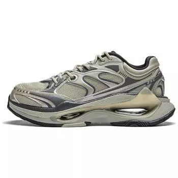 Li Ning Beyond Infinity Удобные модные нескользящие износостойкие повседневные туфли с низким верхом Мужские повседневные туфли Лайм AZGT003-6 45