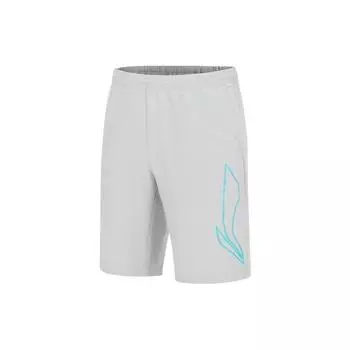 Li Ning Big Logo Спортивные повседневные шорты Мужские шорты Серые AKSS467-1 S