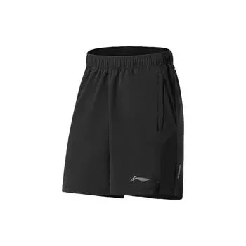Li Ning Brand Logo Quick-Dry Cool Sports Shorts Men shorts Black AKSS345-3 M