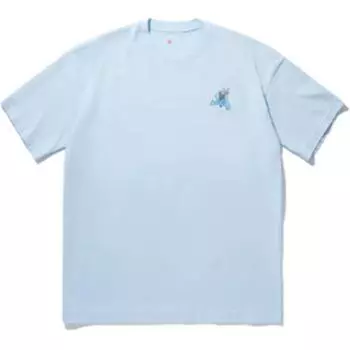 Li-Ning Breathable Letter Print Crew Neck Pullover Short Sleeve T-Shirt Men Tops Blue AHSU271-3 M