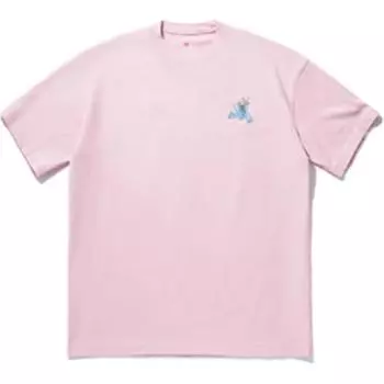 Li-Ning Breathable Letter Print Round Neck Pullover Short Sleeve T-Shirt Men Tops Pink AHSU271-4 M