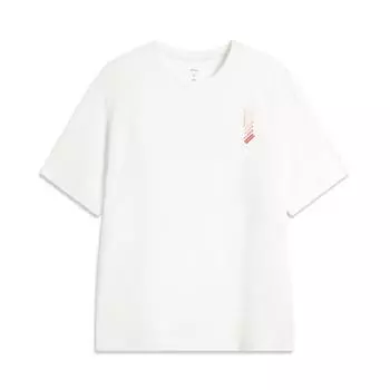 Li-Ning Breathable Trendy Versatile Round Neck Cultural T-Shirt Men Tops ATSV699-2 S
