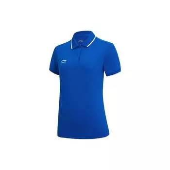 Li Ning быстросохнущая дышащая спортивная рубашка-поло для женщин, топы синего цвета APLQ068-3 S