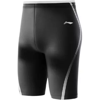 Li-Ning Быстросохнущие дышащие прочные шорты для плавания мужские купальные костюмы черные ASLU045-1 M