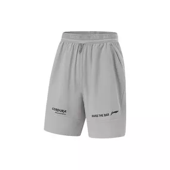 Li Ning быстросохнущие удобные влагоотводящие дышащие спортивные шорты мужские шорты Shark-Gray AKSU433-2 L