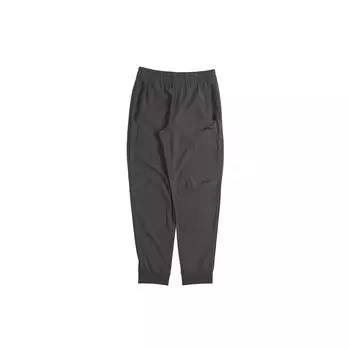 Li Ning быстросохнущие зауженные брюки для бега и фитнеса, мужские низы, темно-черные AYKN131-2 L