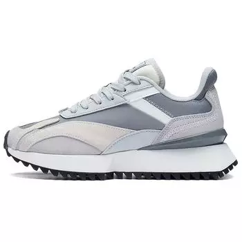 Li Ning Cargo Bounce Низкие спортивные повседневные туфли женские кроссовки серо-белые AGCS262-6 39