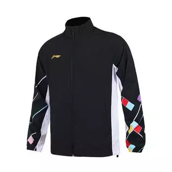 Li-Ning Casual Comfortable Sports Training Stand Collar Jacket Unisex Jackets Black AFDT321-3 L