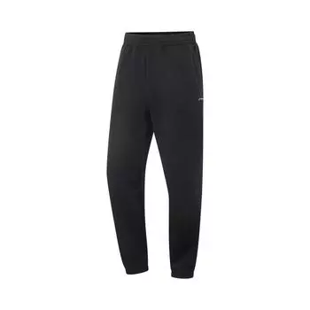 Li-Ning Casual Minimalist Solid Color Ice Silk Quick-Dry Cool Jogger Knitted Sports Pants Men bottoms Black AKLV239-1 S