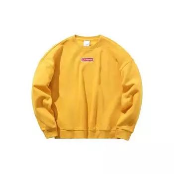 Li-Ning Casual Sports Pullover Loose Sweatshirt Unisex sweatshirt Butter-Yellow AWDP696-3 XXXL