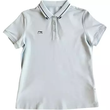 Li-Ning Casual Sports Simple Pullover Comfortable Versatile Short Sleeve Polo Shirt Women tops APLV060-9 M