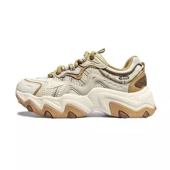 Li-Ning Cat Paw Lite 2 Classic Универсальные Нескользящие Увеличенная Высота Низкие Повседневные Кроссовки Женские Кроссовки Молочно-Белый AGCV452-4 35