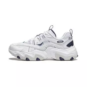 Li-Ning Cat Paw Lite 2 Fashion Classic Shock Absorption Non-Slip Low-Top Dad Shoes Women sneaker Standard-White AGCU070-1 36