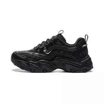 Li-Ning Cat Paw Lite 2 Классические универсальные ретро толстые подошвы с увеличенной высотой отскока нескользящие износостойкие низкие туфли для папы женские кроссовки AGCT358-9 35