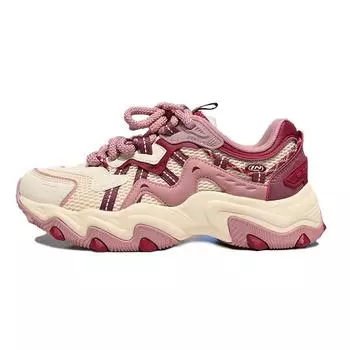 Li-Ning Cat Paw Lite 2 Модные Удобные Спортивные Износостойкие Дышащие Низкие Повседневные Кроссовки Женские Повседневные Кроссовки Светло-Розовый AGCV452-5 36