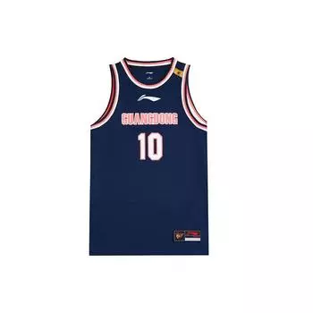 Li-Ning Баскетбольный жилет CBA Alliance Edition 2021-2022 Guangdong Team Zhao Rui No. 10 лучших игроков на выезде среди мужчин AAYR449-2 L