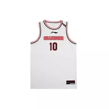 Li Ning CBA Alliance Edition Letter Number SW Fan Version 2021-2022 Сезон Guangdong Team Zhao Rui 10 Домашняя баскетбольная майка Мужская майка AAYR449-1 S