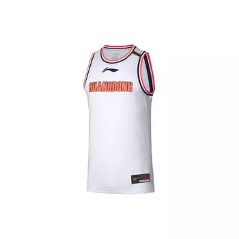 Li-Ning Баскетбольная майка CBA League Edition Guangdong Team Home Standard Edition 2020-2021 Season, мужские топы белого цвета AAYQ395-1 XXXXL