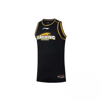Li-Ning CBA Liaoning Team Профессиональная баскетбольная серия Мужская игровая майка Мужские топы Черный AAYR463-2 L