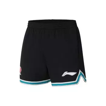 Li Ning CBA Series 2022 CBA Game Shorts Logo Sports Basketball Shorts Men shorts Black AAPS143-2 M