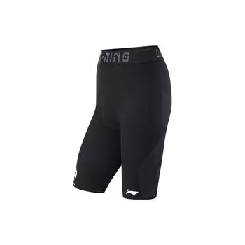 Li Ning Cba Series Letter Logo Прямые спортивные шорты мужские шорты черные AUST123-2 S