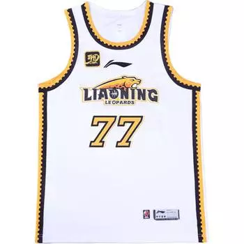 Li Ning CBA Series Logo Print Удобная повседневная баскетбольная майка для соревнований Alliance Edition 24-25 сезона Liaoning Team Zhang Zhenlin 77 AAYU717-1 L