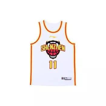 Li Ning CBA Series Professional Basketball Fan Edition 23-24 Shenzhen Marco Polo Team League Edition Shen Zijie 11 баскетбольная майка AAYTB97-1 S
