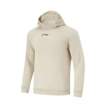 Li Ning CBA Series Professional Basketball Solid Color Logo Hoodie Удобная дышащая универсальная повседневная толстовка Мужские толстовки с капюшоном AWDU521-3 L