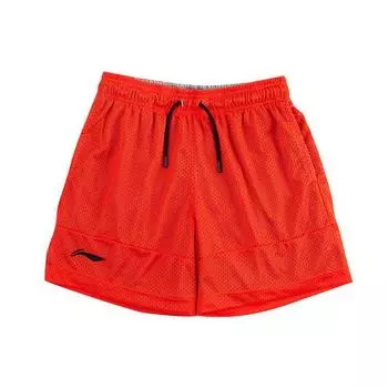 Li Ning CBA Series Reversible Team Training Competition Casual Shorts Unisex Shorts Orange Grey AAPR405-1 XXXXL