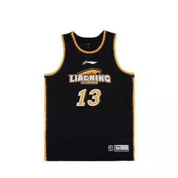 Li Ning CBA Series Удобный повседневный дышащий баскетбольный жилет с круглым вырезом для мужчин, жилеты черного цвета AAYTA81-2 L