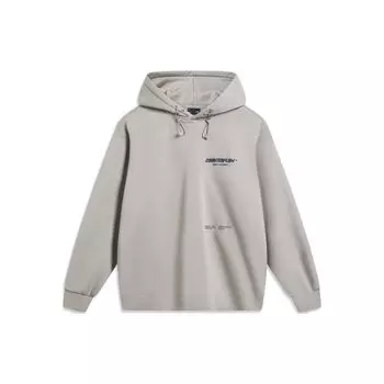 Li Ning CF Adventure Couple Pullover Hoodie Unisex hoodies Stone-Gray AWDTB15-4 XXL