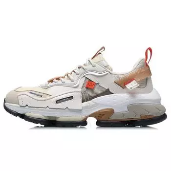 Li Ning CF City Smoke Cloud Low Top Sports Shoes Мужские кроссовки Eggshell-Gray AGLR109-3 43