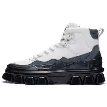 Li Ning CF Classic Casual High-Top Sneakers Unisex Sneakers Cloud-White AGCR488-1 37