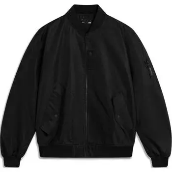 Li Ning CF Comfort Casual Solid Color Simple Free Jacket Unisex Jacket Black AJDU353-1 2XL