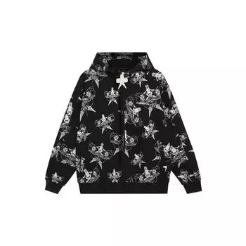 Li-Ning CF Dream Chaser Theme Kite Print Повседневная спортивная толстовка с длинными рукавами Женская толстовка AWDSI88-1 XL