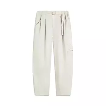 Li Ning CF Дышащие однотонные повседневные брюки прямого кроя Женские брюки AYKV758-1 S