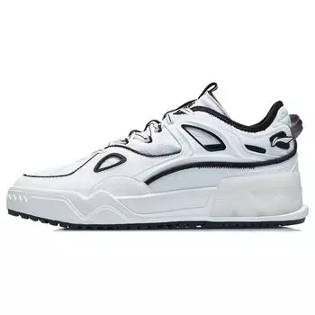 Li Ning CF Flash Star нескользящие износостойкие низкие кроссовки для скейтбординга мужские белые черные AGCR289-2 44