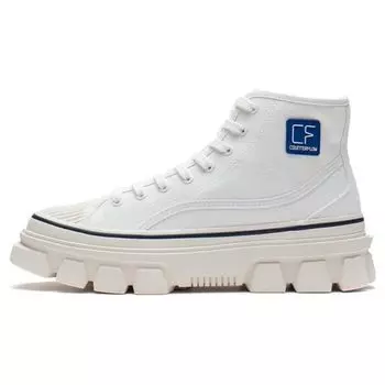 Li Ning CF Flow Trendy Casual Durable High-Top Sports Shoes Unisex Sneakers Milk-Gray AGCS206-1 38