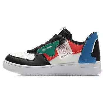 Li Ning CF Jie Xu Классические нескользящие износостойкие дышащие низкие повседневные кроссовки мужские кроссовки черные синие красные AGCQ315-4 46