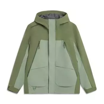 Li-Ning CF Outdoor Series Moisture-Wicking Loose Fit Protective Shell Windproof Breathable Warm Water-Repellent Jacket Men Jacket AJDV283-2 S