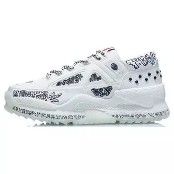 Li Ning CF Peace Trendy Outdoor Low-Top Sports Casual Shoes Men Sneakers Cloud-White AGLR167-5 39