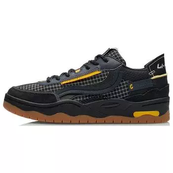 Li Ning CF противоскользящие прочные низкие кроссовки для скейтбординга мужские кроссовки для скейтбординга чернильно-черные AGCR299-2 39