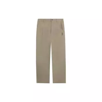 Li Ning CF Pure Color Прямые свободные повседневные брюки мужские низ цвета хаки AKXSB57-2 XL