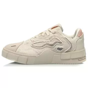 Li Ning CF Retro Casual Low-Top Кроссовки женские Кроссовки Swan-White AGCQ386-2 38