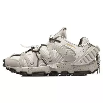 Li Ning CF Series амортизирующие нескользящие износостойкие поддерживающие низкие спортивные повседневные туфли мужские кроссовки белые серые AGCR169-2 40