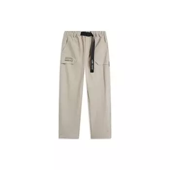Li Ning CF Series однотонные повседневные прямые свободные трикотажные спортивные брюки мужские низы AYKU621-3 3XL