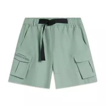 Li Ning CF Series Однотонные Повседневные Спортивные Шорты Свободного Кроя для Женщин светло-зеленые AKSU714-1 XS