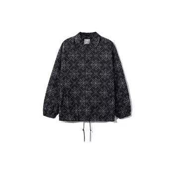 Li Ning CF Snowflake Pattern Loose Long Sleeve Jacket Unisex Jacket Black AJDR528-2 M